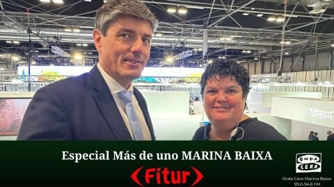 Marcos Zaragoza, alcalde de Villajoyosa, en Fitur 2025
