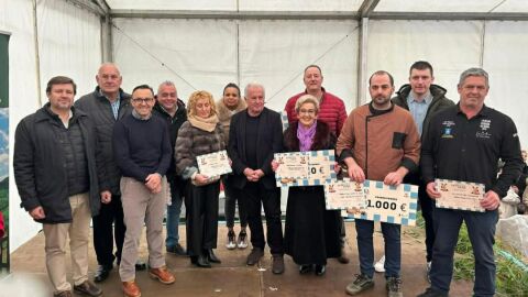 Jurado, premiados y pregonero en el Certamen del Afuega'l Pitu