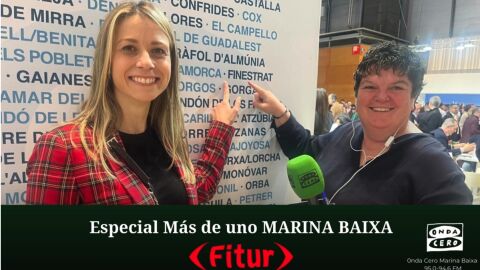 Marta Llinares y Nati Algado, concejala Finestrat en Fitur 2025