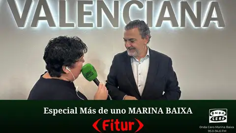 Marta Llinares y Vicente Arques, alcalde Alfaz en Fitur 2025 Marta Llinares y Vicente Arques, alcalde Alfaz en Fitur 2025