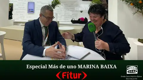 Marta Llinares entrevistando a Antonio Pérez, presidente de la Diputación de Alicante Marta Llinares entrevistando a Antonio Pérez, presidente de la Diputación de Alicante