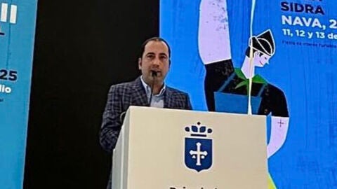 Jairo Palacios durante la presentaci&oacute;n en Fitur