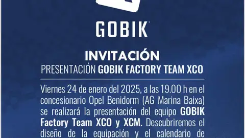 Cartel Presentacion Gobik Team Ciclismo Cartel Presentacion Gobik Team Ciclismo