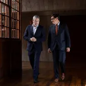 El presidente de la Generalitat de Cataluña, Salvador Illa, y el presidente de Canarias, Fernando Clavijo El presidente de la Generalitat de Cataluña, Salvador Illa, y el presidente de Canarias, Fernando Clavijo