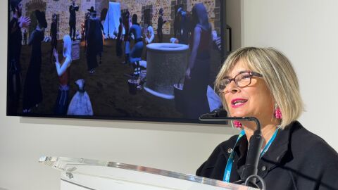 Loreto Serrano, alcaldesa de Santa Pola en Fitur 2025.