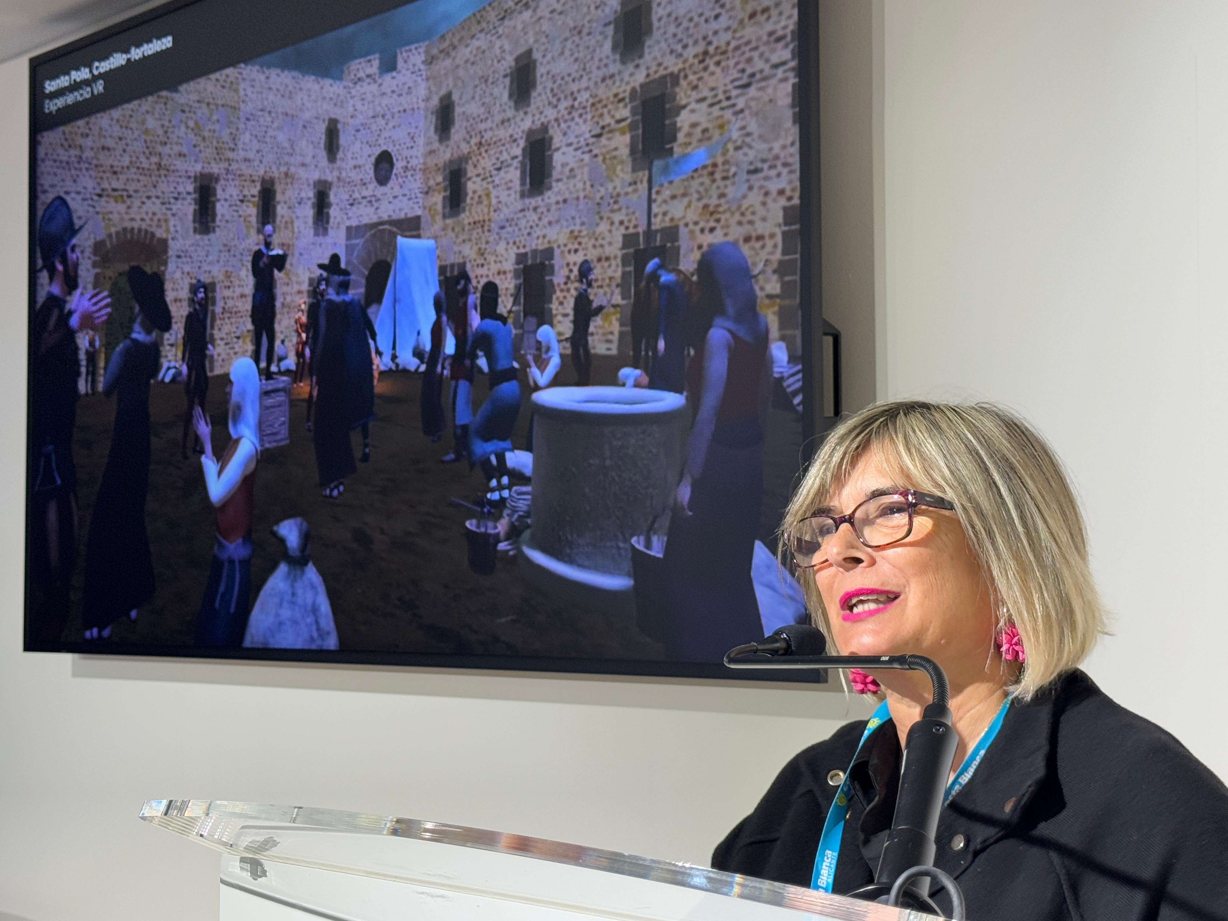 Loreto Serrano, alcaldesa de Santa Pola en Fitur 2025. Loreto Serrano, alcaldesa de Santa Pola en Fitur 2025.