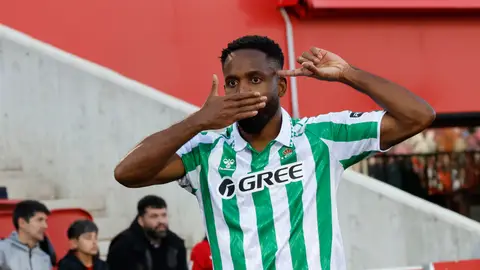 Cédric Bakambu celebra su gol en Mallorca. Cédric Bakambu celebra su gol en Mallorca.