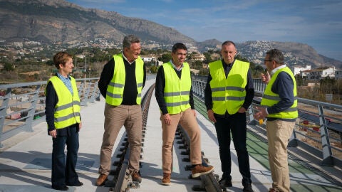 Visita de Maz&oacute;n para ver el fin de las obras de la L&iacute;nea 9 entre Benidorm y Denia