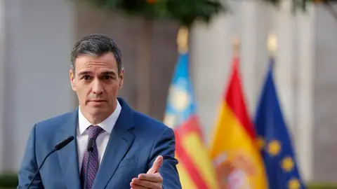 El presidente del Gobierno, Pedro Sánchez, durante una comparecencia. El presidente del Gobierno, Pedro Sánchez, durante una comparecencia.