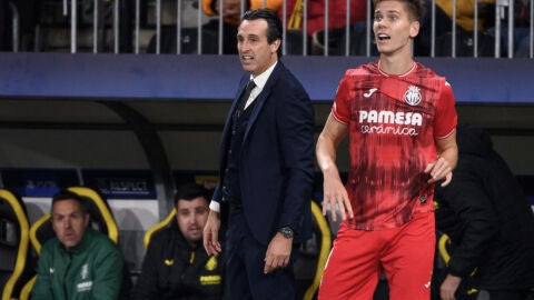 Emery junto as Foyth en el Villarreal CF