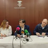 Gemma Alós, Alfons Domínguez y Enrique Montalvá, rueda de prensa redistribución concejalías Gemma Alós, Alfons Domínguez y Enrique Montalvá, rueda de prensa redistribución concejalías