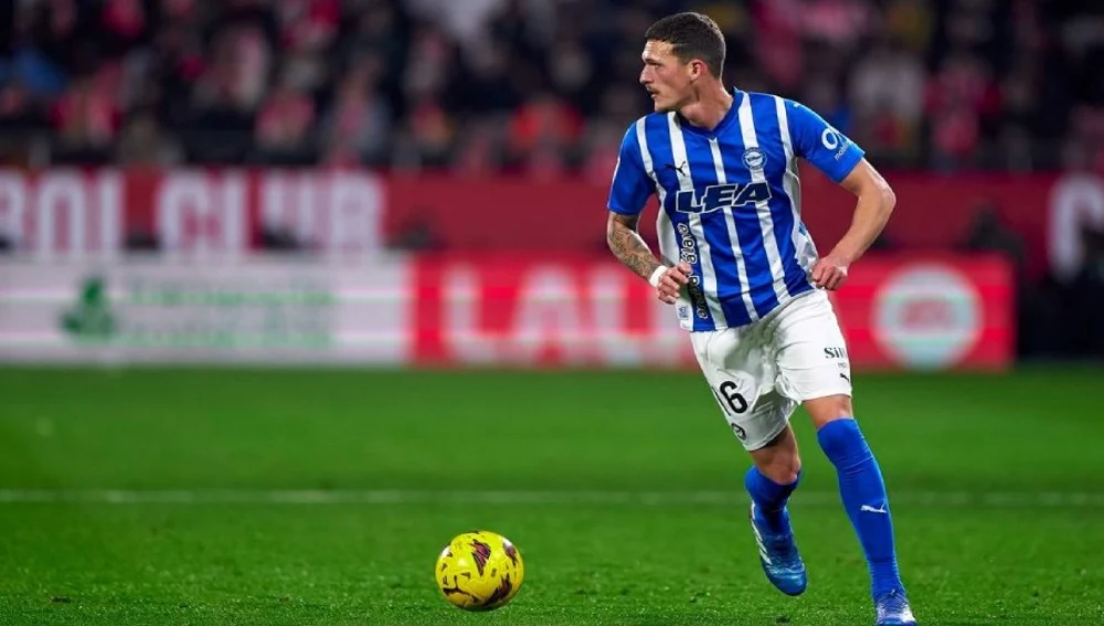 Rafa Marín con el Alavés Rafa Marín con el Alavés