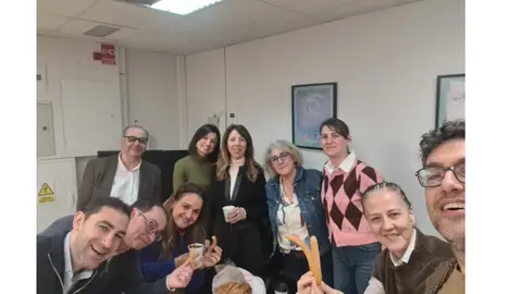 La plantilla de la radio en Salamanca, en el desayuno La plantilla de la radio en Salamanca, en el desayuno