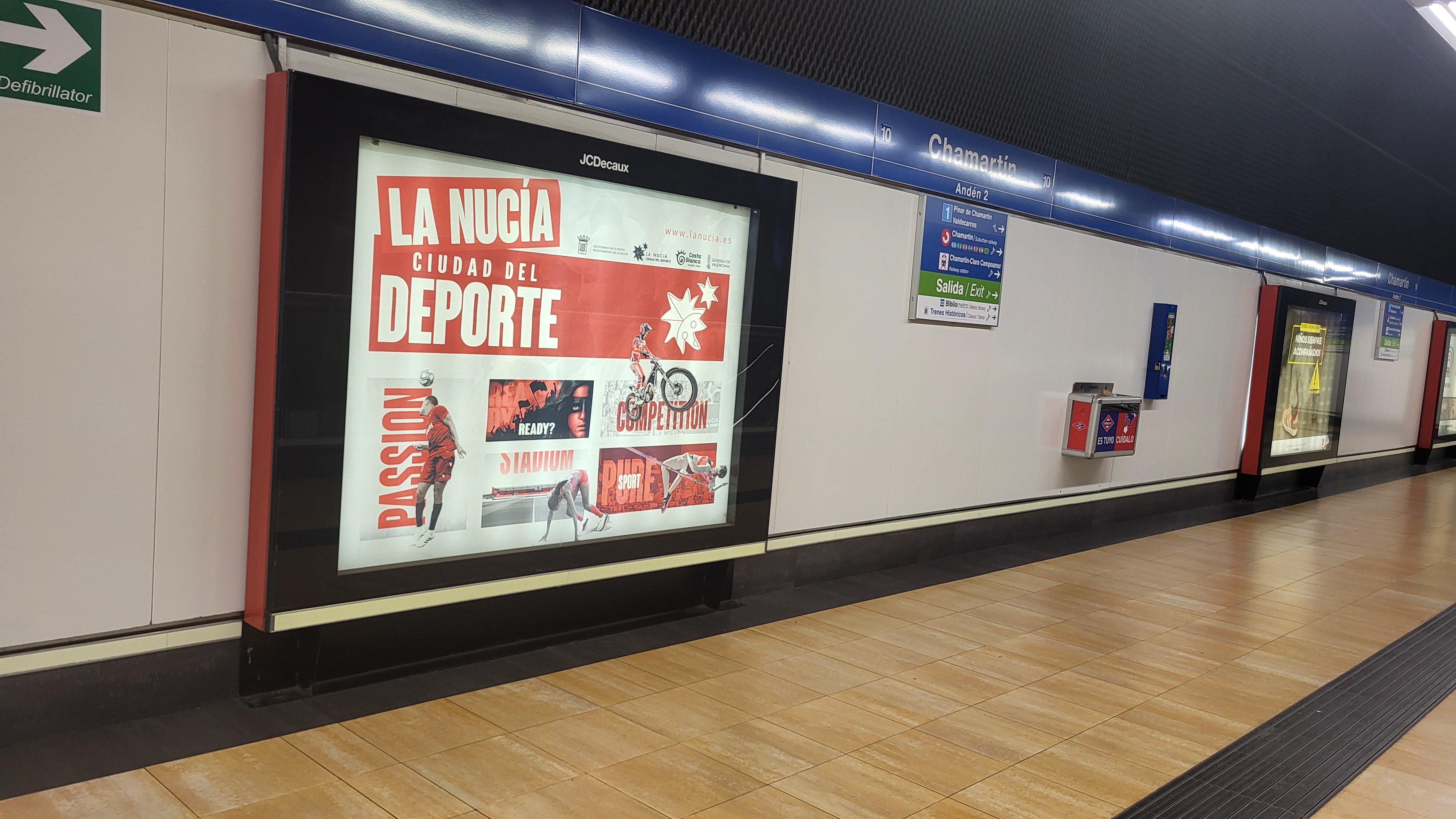 La Nucía promociona su marca “Ciudad del Deporte” en marquesinas de paradas de metro de Madrid con el objetivo de visibilizar y posicionar su marca La Nucía promociona su marca “Ciudad del Deporte” en marquesinas de paradas de metro de Madrid con el objetivo de visibilizar y posicionar su marca