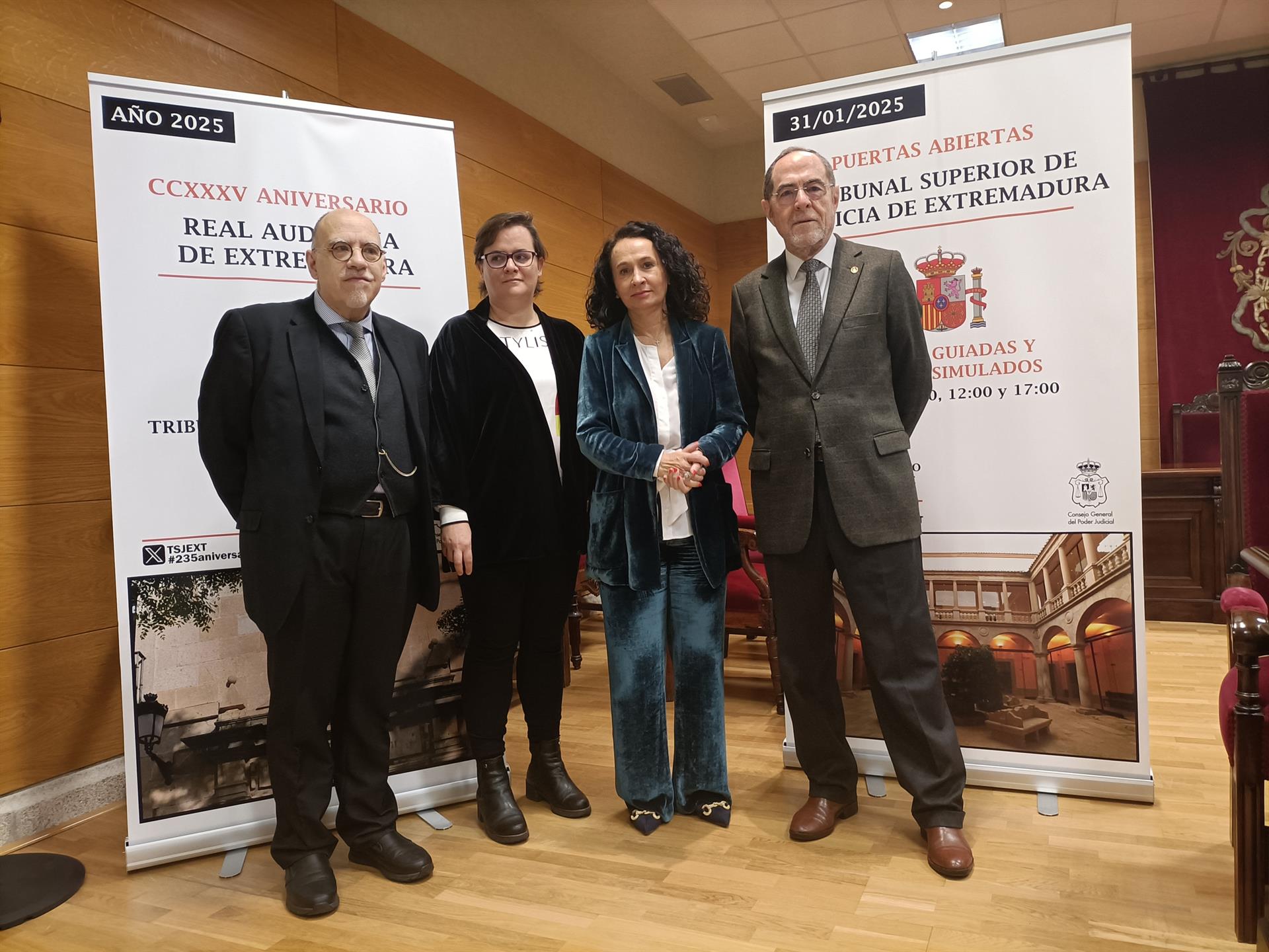La Real Audiencia de Extremadura celebra sus 235 años con jornada de puertas abiertas en el TSJEx, exposiciones y charlas La Real Audiencia de Extremadura celebra sus 235 años con jornada de puertas abiertas en el TSJEx, exposiciones y charlas
