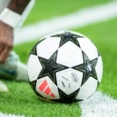 Balón de la Champions durante un partido de este año. Balón de la Champions durante un partido de este año.