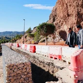 Obras en el camino al parking de Finestrat Obras en el camino al parking de Finestrat