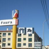 Señal identificativa de Faura, ubicada en uno de los accesos a la localidad