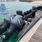 Narcolancha intervenida en el río Guadalquivir en una imagen de archivo