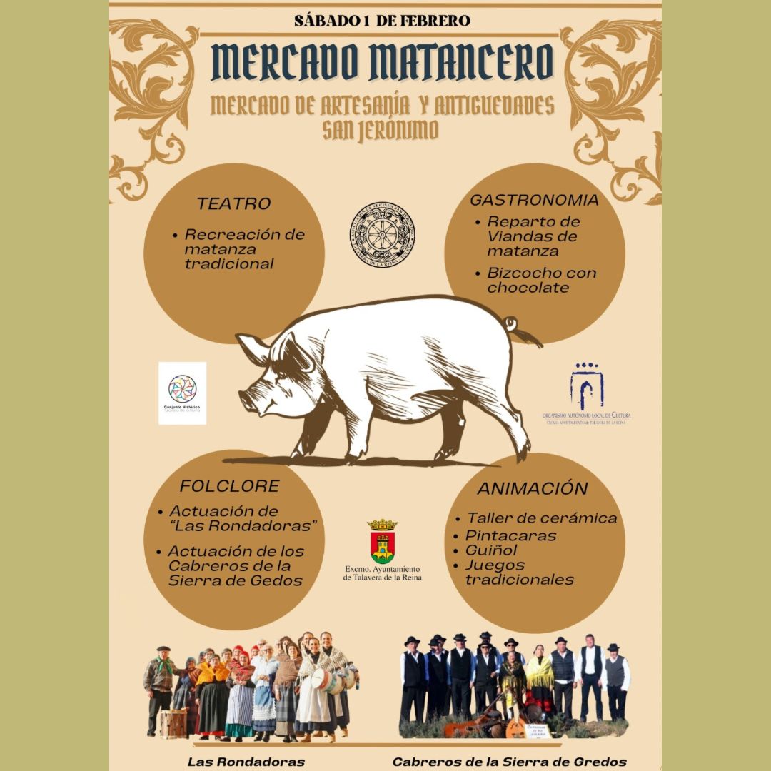 Todo listo para el mercado matancero en Talavera Todo listo para el mercado matancero en Talavera