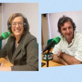 Ángeles Armisén, presidenta de la Diputación de Palencia y Juan Jesús Nevares, alcalde de Husillos
