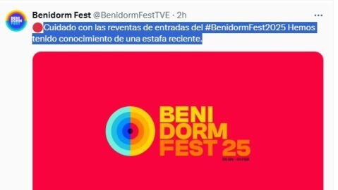 Advertencia de estafa en Benidorm