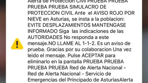 Asturias prueba el sistema ES ALERT Asturias prueba el sistema ES ALERT