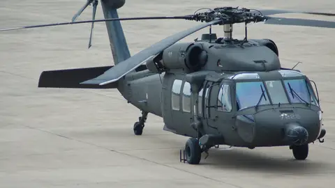Imagen de archivo de un helicóptero tipo Sikorsky UH-60 Black Hawk. Imagen de archivo de un helicóptero tipo Sikorsky UH-60 Black Hawk.