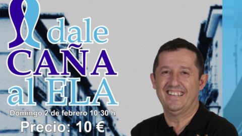 Cartel de la marcha solidaria "Dale ca&ntilde;a a la ELA"