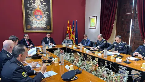 Junta Local de Seguridad celebrada este jueves en el Ayuntamiento de Elche. Junta Local de Seguridad celebrada este jueves en el Ayuntamiento de Elche.