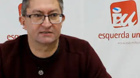 Imagen de archivo de Xabier Ron en la sede de EU. Europa Press Xabier Ron