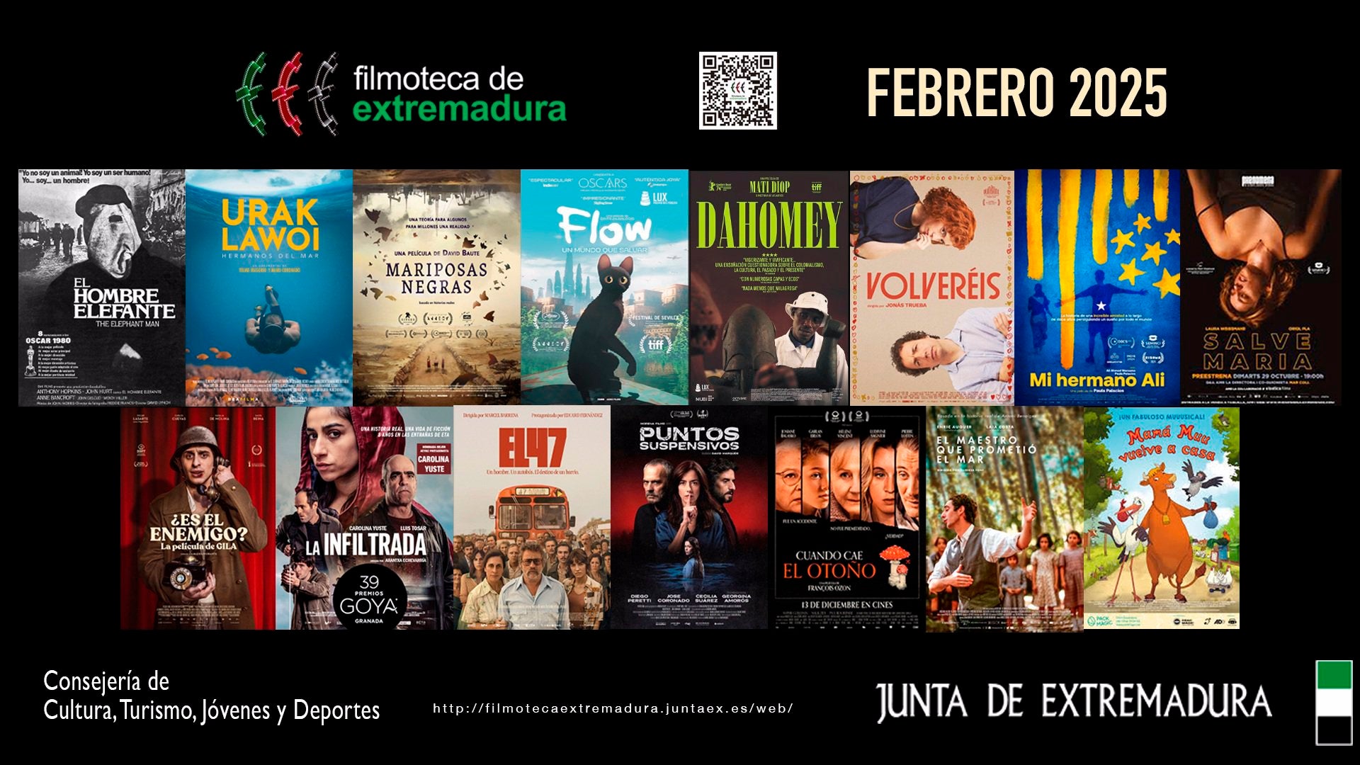 Los Goya, los Lux europeos y un homenaje a David Lynch, protagonistas de la Filmoteca para el mes de febrero Los Goya, los Lux europeos y un homenaje a David Lynch, protagonistas de la Filmoteca para el mes de febrero