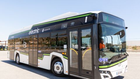 Un autobús del transporte público de Elche.