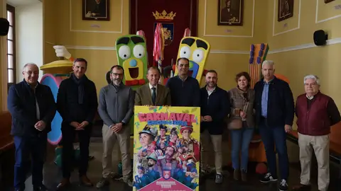 Instantes de la presentación del cartel y programación del Carnaval de Chiclana Instantes de la presentación del cartel y programación del Carnaval de Chiclana