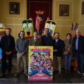 Instantes de la presentación del cartel y programación del Carnaval de Chiclana