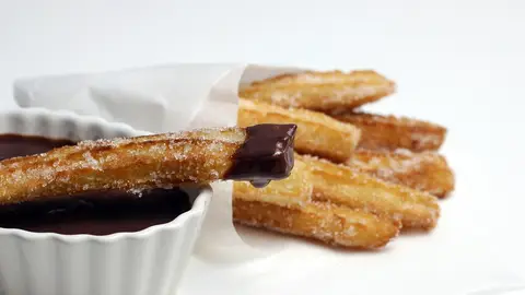 Imagen de archivo de unos churros. Imagen de archivo de unos churros.