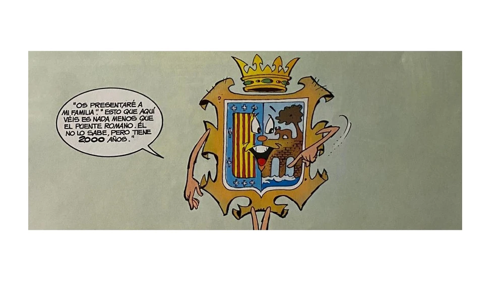 El escudo de la localidad ejerce de conductor El escudo de la localidad ejerce de conductor