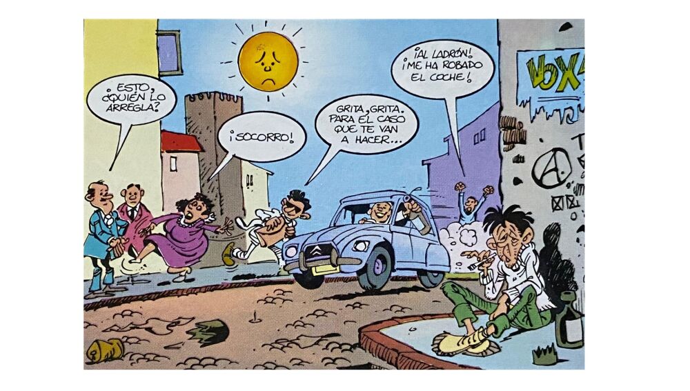 La palabra 'Vox', a la derecha de la imagen