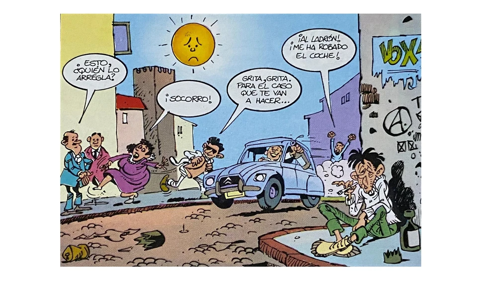 La palabra 'Vox', a la derecha de la imagen La palabra 'Vox', a la derecha de la imagen