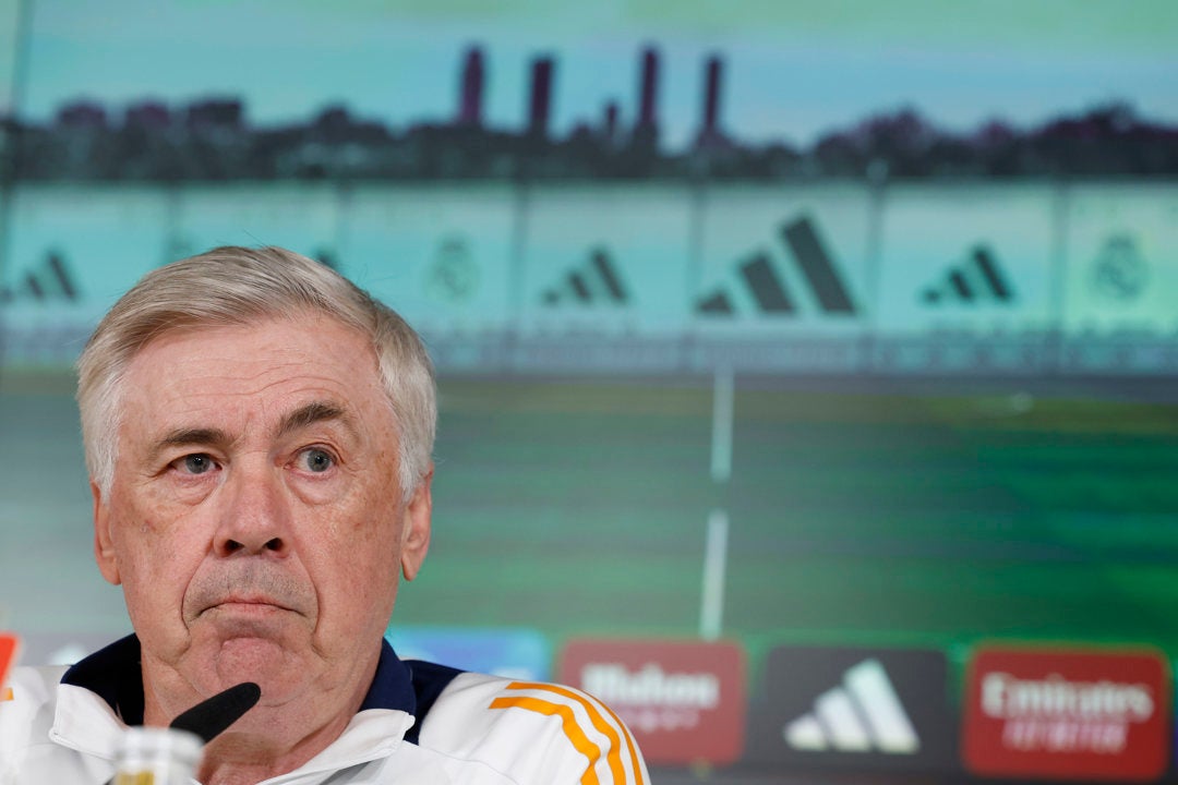 Ancelotti: "Tebas puede estar tranquilo, nadie ha perdido la cabeza" Ancelotti: "Tebas puede estar tranquilo, nadie ha perdido la cabeza"