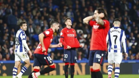 Osasuna pierde contra la Real Sociedad Osasuna pierde contra la Real Sociedad