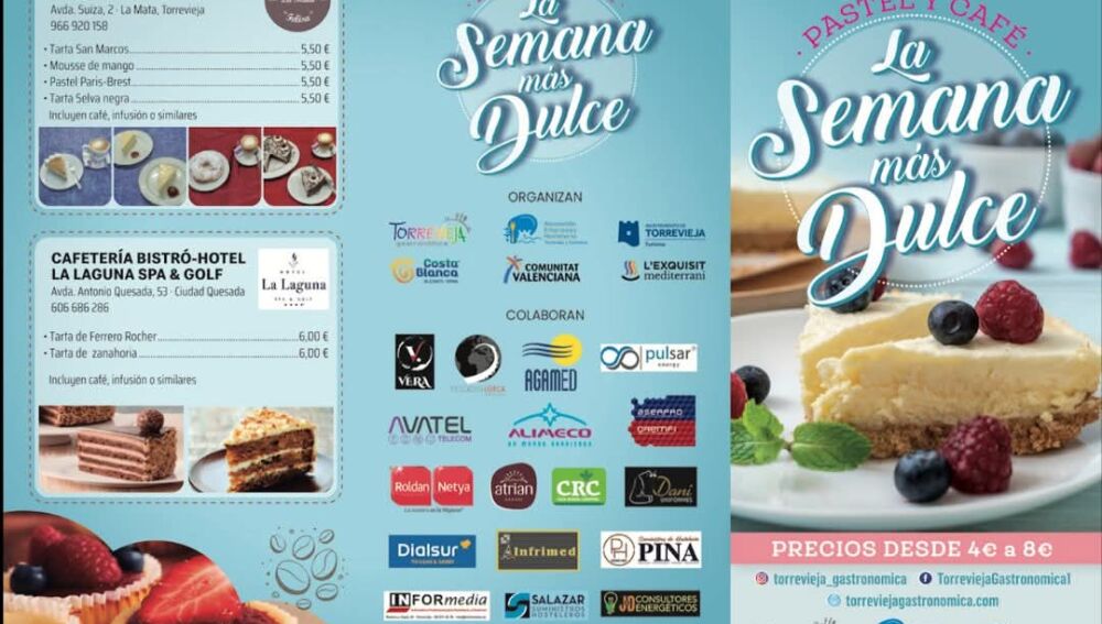 Torrevieja vive 'La Semana más Dulce' dedicada al pastel y café para el desayuno, la sobremesa o la merienda