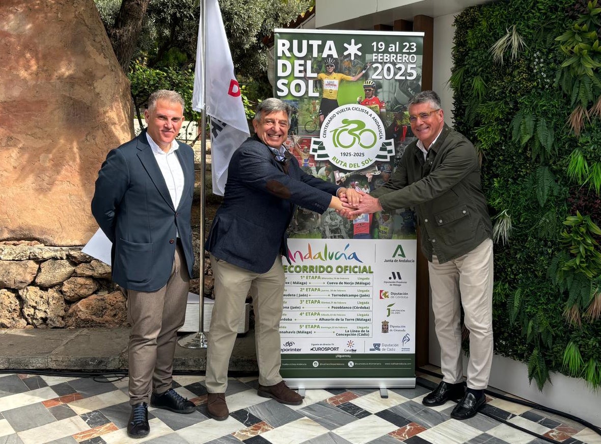 El Ayuntamiento de Nerja y Fundación Cueva de Nerja presentan la primera etapa de la Vuelta Ciclista a Andalucía 'Ruta del Sol' 2025 El Ayuntamiento de Nerja y Fundación Cueva de Nerja presentan la primera etapa de la Vuelta Ciclista a Andalucía 'Ruta del Sol' 2025