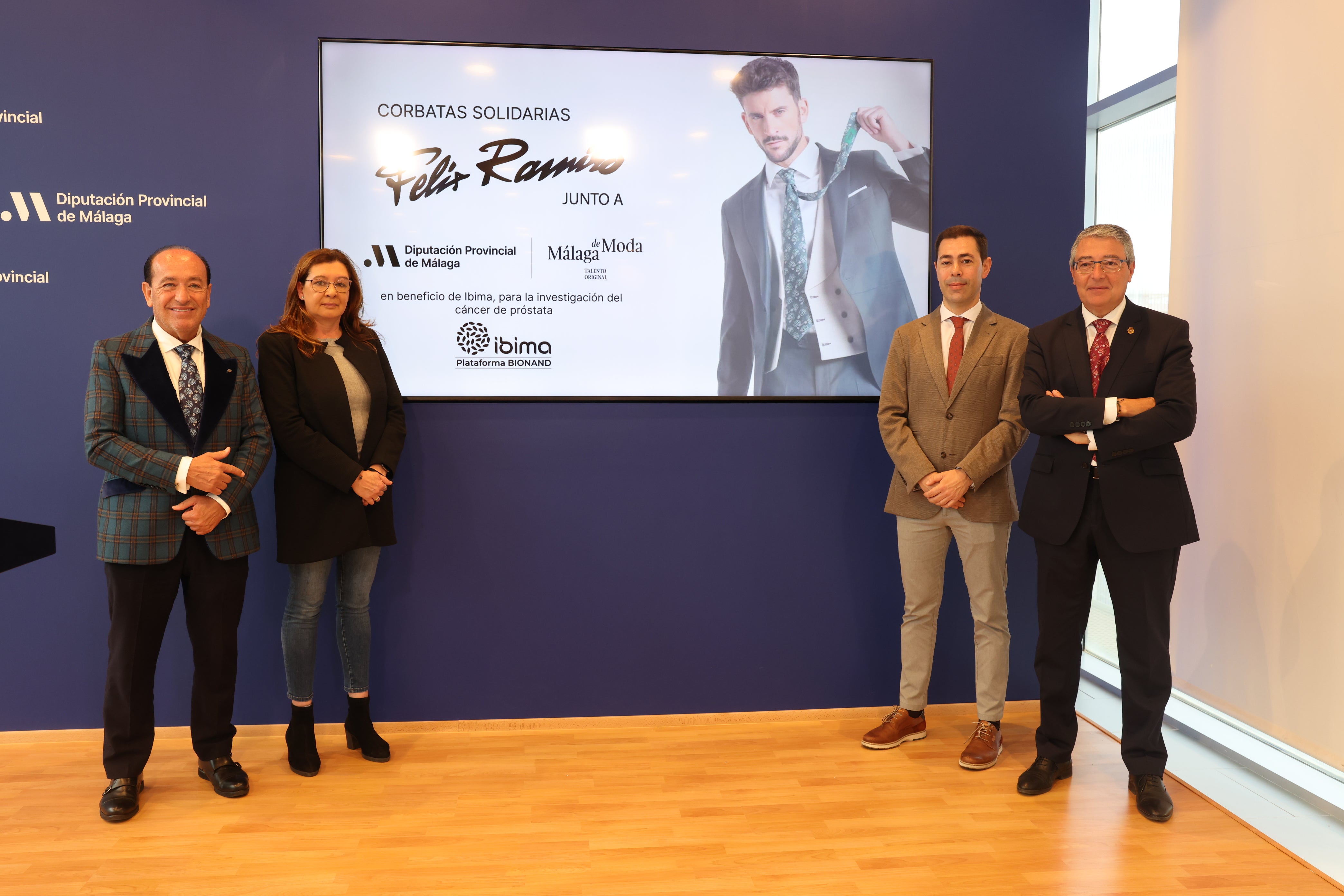 Málaga de Moda y Félix Ramiro lanzan una colección de corbatas solidarias a favor de la investigación del cáncer de próstata Málaga de Moda y Félix Ramiro lanzan una colección de corbatas solidarias a favor de la investigación del cáncer de próstata
