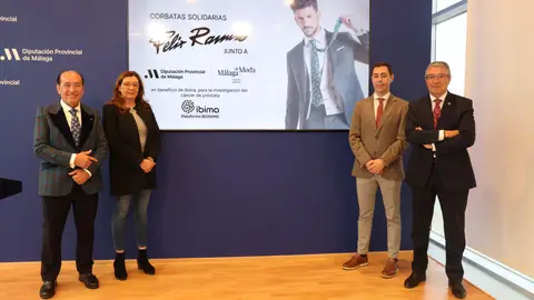Málaga de Moda y Félix Ramiro lanzan una colección de corbatas solidarias a favor de la investigación del cáncer de próstata Málaga de Moda
