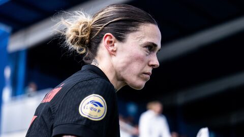 Mapi Le&oacute;n, jugadora del FC Barcelona femenino 