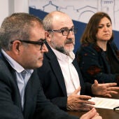 Alfredo Clúa a la roda de premsa on ha anunciat la seva dimissió