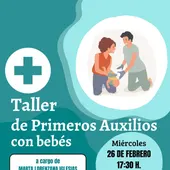 Cartel taller primeros auxilios bebés Cartel taller primeros auxilios bebés