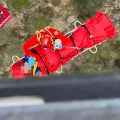 rescate de ciclista por bomberos en Finestrat rescate de ciclista por bomberos en Finestrat