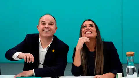 Jordi Turull y Miriam Nogueras, durante la reunión de la ejecutiva nacional de Junts. Jordi Turull y Miriam Nogueras, durante la reunión de la ejecutiva nacional de Junts.